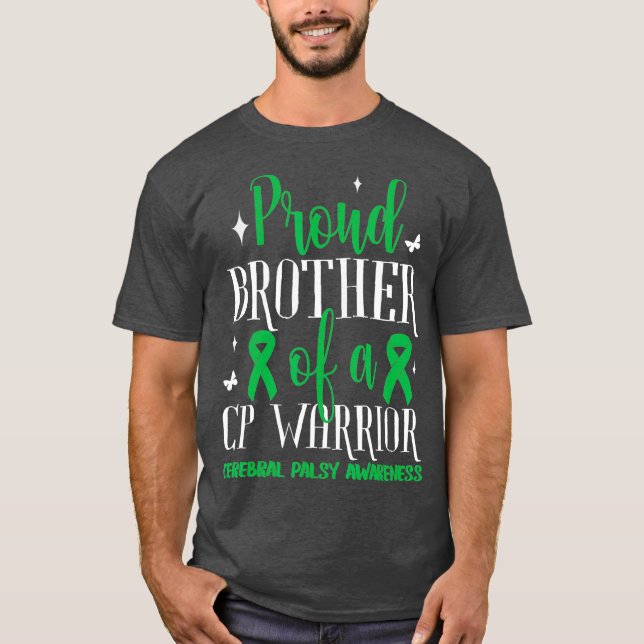 Proud Brother Cerebral Palsy Awareness T-Shirt (Front)