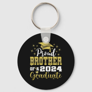 Proud Brother Of 2024 Graduate Awesome Family Coll Key Ring