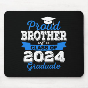 Proud Brother Of 2024 Graduate Awesome Family Mouse Pad