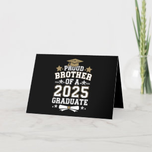 Proud Brother Of A 2025 Graduate Graduation Family Thank You Card