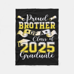 Proud Brother Of A 2025 Senior Graduate2 Fleece Blanket