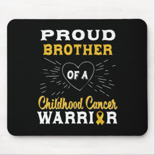 Proud Brother Of A Childhood Cancer Warrior Awaren Mouse Pad