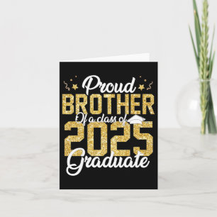 Proud Brother Of A Cl Of 2025 Graduate Senior Grad Card
