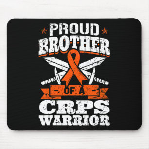Proud Brother Of A Crps Warrior Rsd Awareness Ribb Mouse Pad