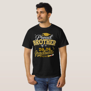 Proud Brother of a Custom Class 2026 Graduate Pers T-Shirt