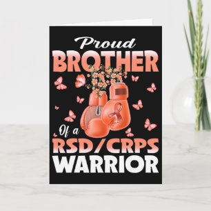 Proud Brother Of A Rsd Crps Warrior Awareness Boxi Card