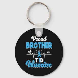 Proud Brother Of A T1d Warrior Diabetic Diabetes A Key Ring