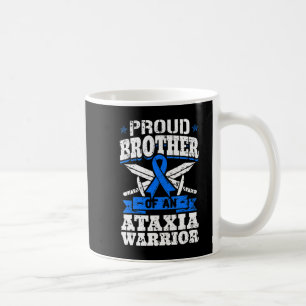 Proud Brother Of An Ataxia Warrior Awareness Ribbo Coffee Mug