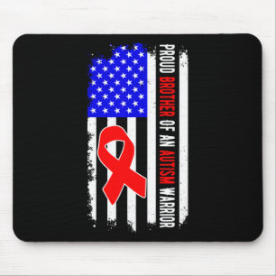 Proud Brother Of An Autism Warrior April Awareness Mouse Pad