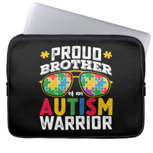 Proud Brother Of An Autism Warrior Family Laptop Sleeve