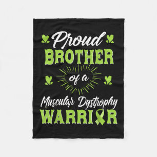Proud Brother Of An Muscular Dystrophy Warrior Fleece Blanket