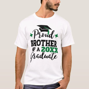 Proud Brother of the graduate black green cap T-Shirt