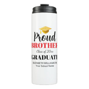 Proud Brother of the graduate coordinating family Thermal Tumbler