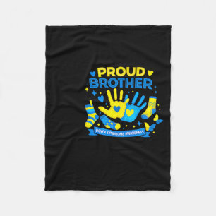 Proud Brother T21 World Down Syndrome Awareness Fleece Blanket