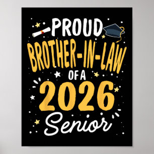 Proud Bruh Of A Cl 2026 Graduate Senior Graduation Poster