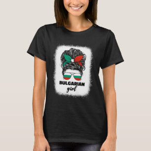 Proud Bulgarian Girl Women Bulgaria Flag Pride Roo T-Shirt