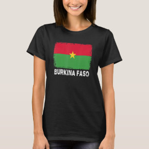 Proud Burkina Faso Flag Support Burkinese People T-Shirt