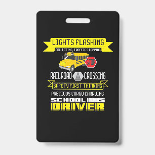 Proud Bus Driver ID Badge