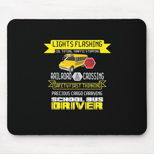 Proud Bus Driver Mouse Pad (Front)