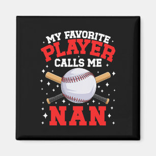 Proud Bysebyll Nan Of A Bysebyll Player Nan Magnet