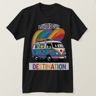 Proud Camper – Rainbow RV Pride T-Shirt