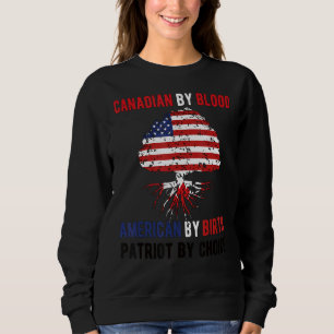 Proud Canadian American Flag Canada Usa Sweatshirt