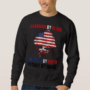 Proud Canadian American Flag Canada Usa Sweatshirt