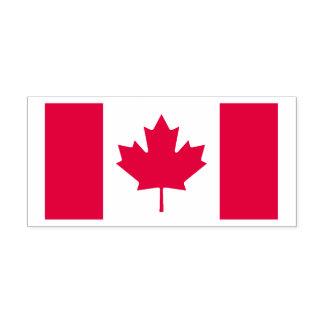 Proud Canadian Maple Leaf Flag Canada Freedom Self-inking Stamp