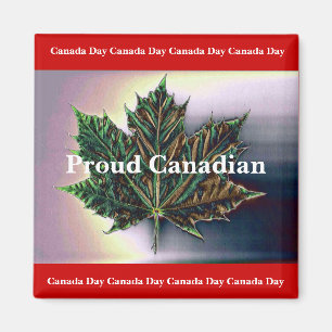 Proud Canadian-Maple Leaf Magnet