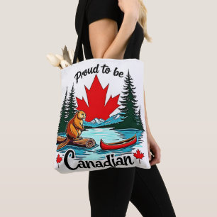 Proud Canadian Nature Tote Bag
