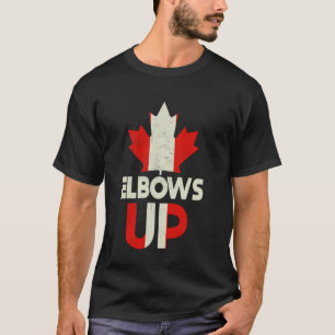 Proud Canadian Strong Canada Elbows Up Canada Est T-Shirt