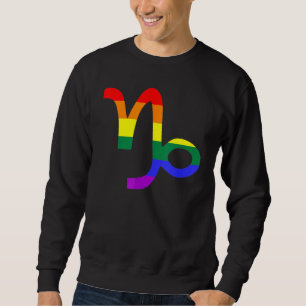 Proud Capricorn Astrology LGBTQ Zodiac Sign Horosc Sweatshirt