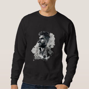 Proud captain and his ship, navy maritime sweatshirt