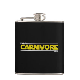 Proud Carnivore. Deal. Hip Flask