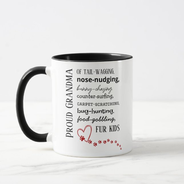 Proud Cat & Dog Grandma Mug (Left)