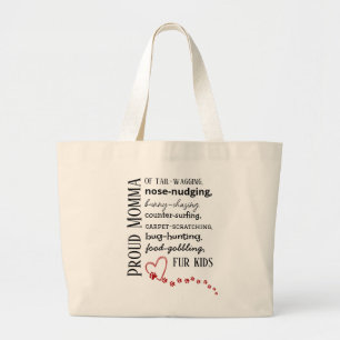 Proud Cat & Dog Momma Tote Bag