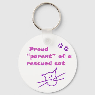 proud cat key ring