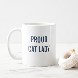 Proud Cat Lady Blue Cat Coffee Mug