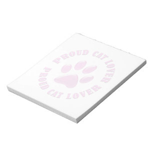 Proud Cat Lover Notepad