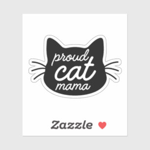 Proud Cat Mama, cat design, black cat, cat lover,