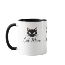 Proud Cat Mom Coffee Mug Cute Pet Mom Gift