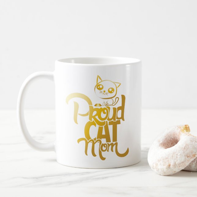 Proud Cat Mum Mug (With Donut)