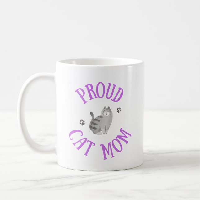 Proud Cat Mum Mug (Left)