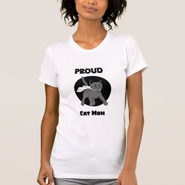 Proud Cat Mum T-Shirt (Front)