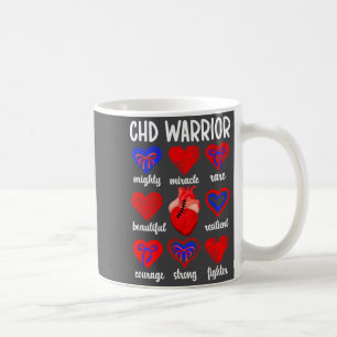 Proud Chd Warrior Congenital Heart Disease Awarene Coffee Mug