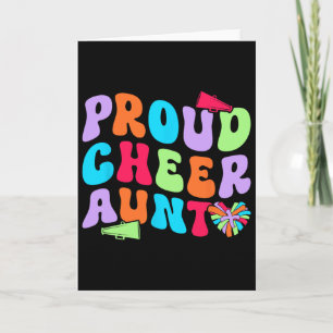Proud Cheer Aunt Cheerleading Aunt Of A Cheerleade Card