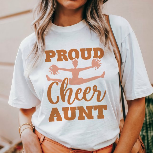 Proud Cheer Aunt T-Shirt (Creator Uploaded)