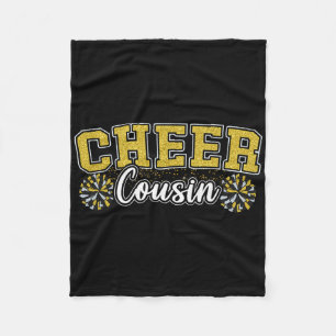 Proud Cheer Cousin My Favourite Cheerleader Calls  Fleece Blanket