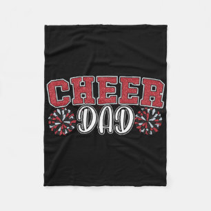 Proud Cheer Dad My Favourite Cheerleader Calls Me  Fleece Blanket