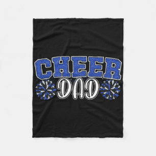 Proud Cheer Dad My Favourite Cheerleader Calls Me  Fleece Blanket